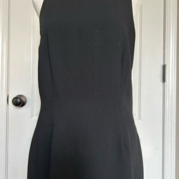 Lauvante’ Italy Women’s Classic Black Sleeveless Zip Up Lined Dress Size 6 - Picture 6 of 12